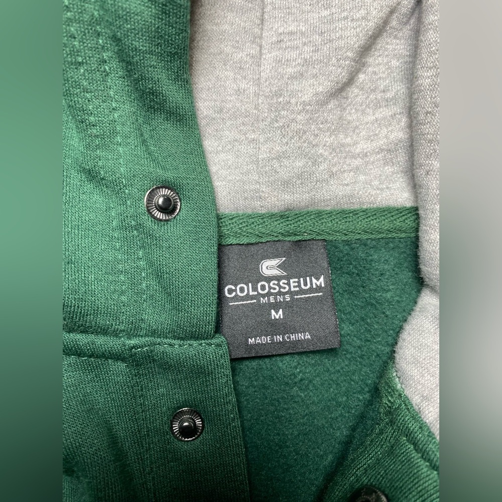 Colosseum Men's Medium Baylor Bears BU Logo 1/4 Snap Pullover Sweatshirt Hoodie - Picture 9 of 11